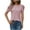 Pink, variant on BiZtdJrK Women Dressy Casual T Shirts Puff Short Sleeve Summer T Shirt Crew Neck Fashion Casual Tunic Tops Light Blue L