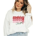 thumbnail image 2 of Retro Merry Merry Christmas Sweatshirt, Christmas Shirt, Merry Christmas Sweatshirt Unisex Sweatshirt for Women Christmas Sweatshirt, 2 of 4