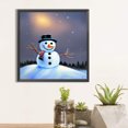 thumbnail image 2 of Pintura de diamante 5D DIY taladro redondo completo Kit de muñeco de nieve decoración del hogar arte artesanal Hugtrwg Para estrenar, 2 of 9