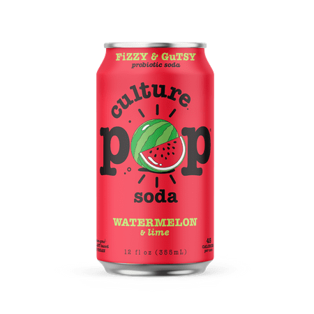 Culture Pop Soda Watermelon  Probiotic Soda  12 fl oz