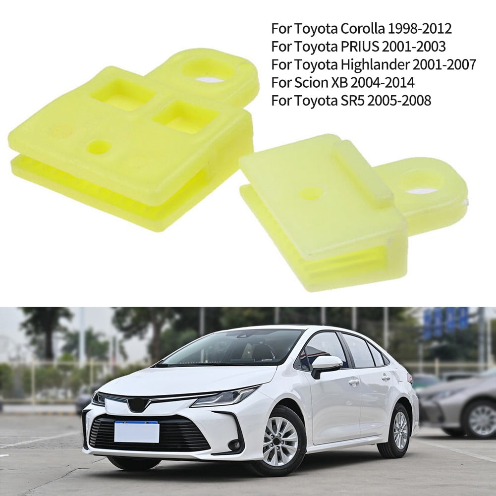 2 PCS Door Glass Channel Clips Power and Manual Sash clip For Toyota