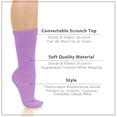 thumbnail image 4 of Basico Lightweight Slouchy socks for women | Lavender Slouch Socks for Girls | Scrunch Socks | (6PK, Shoe Size 5-9 1/2), 4 of 5