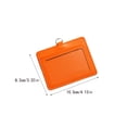 thumbnail image 3 of Inteprter 10 piezas de portatarjetas de identificación, suministros de oficina de negocios, funda protectora informal de colores, funda para tarjetas de Carpetas de archivos Horizontal/Naranja, 3 of 6