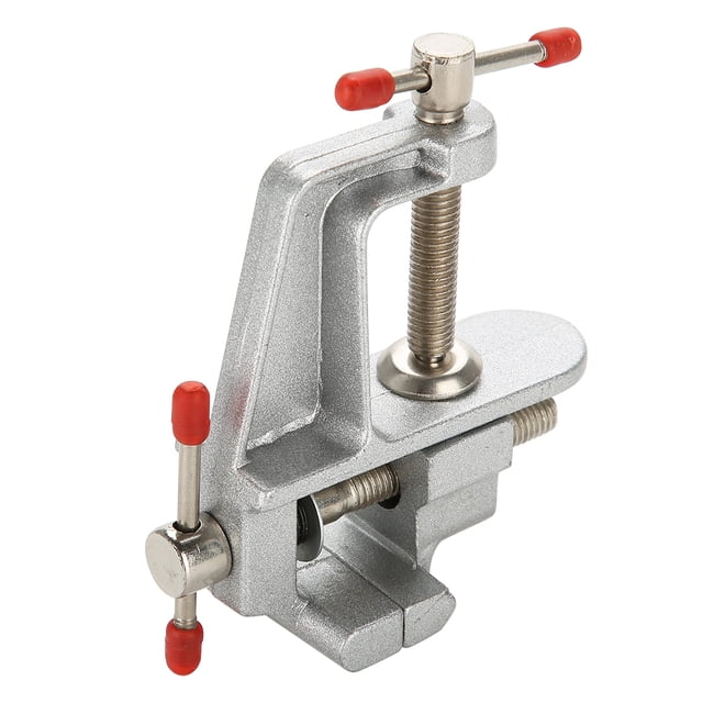 Mini Tornillo de Banco, Aleación de Aluminio, Mesa de Pasatiempo, Abrazadera de Joyería Artesanal, Mordaza Ajustable Adecuada para Taller de Garaje