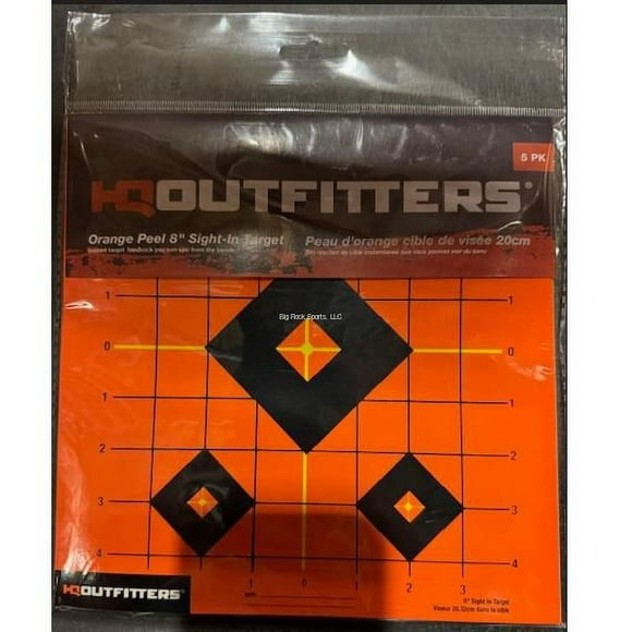 HQ Outfitters HQ-ONGP8X85-X Orange peel sight in 8"x8", 5pk, Orange peel sight in 8"x8"