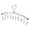 A, variante sur Pince à Chaussettes Fonctionnelle Coupe-Vent Corde à Linge avec 10 Pinces Support à Chaussettes Pliable Portable Support de sous-Vêtements Corde à Linge Balcon Voyage Pince à Vêtements Polyvalente Pinces pour Établi de Menuiserie Pinces Électriques Étau