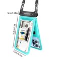 thumbnail image 3 of Waterproof Cell Phone Pouch, Universal Touchscreen Waterproof Dry Bag Case with Neck Lanyard, Underwater Clear Cellphone Holder Large Protector for Smart Phones for Beach Pool Swimming, 3 of 11