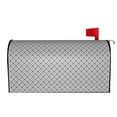 thumbnail image 3 of Fotbe Gray Plaid Mailbox Covers Post Letter Box Cover Garden Decor Standard Size-25.5x21 in, 3 of 9