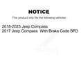 thumbnail image 2 of CMX Rear Ceramic Disc Brake Pads CMX-D2081 for Car Jeep Compass, 2 of 9