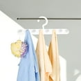 thumbnail image 5 of 8 Hook Bra Hanger 2 Pack Multi Hanger Organizer for Underwear Tank Tops Scarves Belts Space Saving Closet Organizer Over The Door Hanger Storage Rack with 8 Clips White 14.2 Inch, 5 of 9