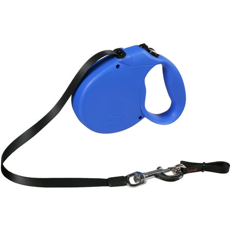 2 Retractable Cord Leash - Flexi Retractable Dog Leash, 16 Ft. Tape Dog Walking Leash, Large for Dogs up to 110 Lbs. Blue, Fast and Reliable 1-Hand Braking System with Permanent Braking Feature