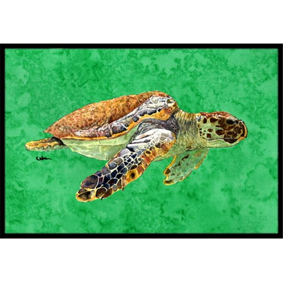 Carolines Treasures  Turtle Indoor Or Outdoor Mat - 18 x 27 in.