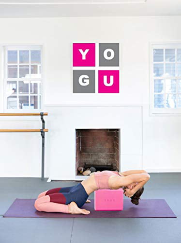 YOGU Yoga Blocks Set of 1 or 2 EVA Foam or Cork Wood 