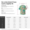 thumbnail image 5 of Fotbe Colorful Palm Leaves Camisa Estampada de Manga Corta para Hombre, Casual de Verano, Estilo Playero, Sin Arrugas-X-Large, 5 of 5
