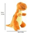 thumbnail image 3 of Cute Triceratops Plush Toy Doll with Adorable Smiling Face Soft Body and Friendly Look Perfect for Cuddling Decoration and Play for Kids, 3 of 9