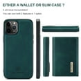 thumbnail image 3 of Samsung Galaxy A51 Case (6.5 Inch, Model SM-A515) - Magnetic Clasp Synthetic Leather Wallet Phone Case with Stand, Durable Silicone Back Cover Case, Lightweight Protector with Card Holder (Green), 3 of 10