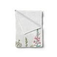 thumbnail image 2 of Spring Soft Flannel Fleece Throw Blanket, Wildflower Composition Colorful Season Blooms Herbs and Folaige Leaves, Cozy Plush for Indoor and Outdoor Use, 50" x 70", Multicolor, by Ambesonne, 2 of 5