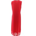 thumbnail image 3 of Nina Leonard Robe en Jersey Mat Miracle Ourlet au Crochet pour Femmes 652-771, 3 of 4