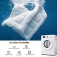 thumbnail image 6 of Sonive Ultra Thick Mattress Topper King, Pillow-Top Box Quilted Pad with Premium 1000gsm Alternative Filling, White, 6 of 11