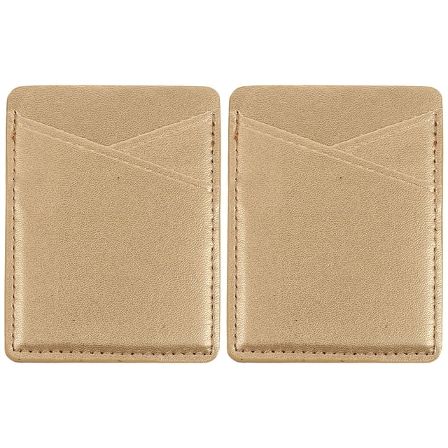 Miangastore Plastic Phone Case Wallet Golden Mobile Phone Accessory 2Pcs