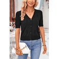 thumbnail image 5 of Arach&Cloz Women's Lightweight Summer Business Casual Cropped Short Sleeve Cardigan, 5 of 6