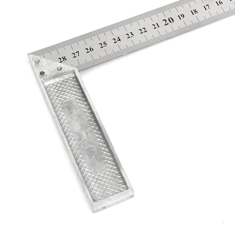 Metal 90 Degree Angle Metric 30cm Scale Marks Try Square Ruler