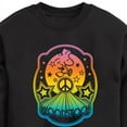 thumbnail image 3 of Peanuts - Psychedelic Color Burst Woodstock - Peace - Toddler & Youth Crewneck Fleece Sweatshirt, 3 of 6