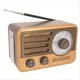 thumbnail image 5 of Radio Retro Portátil con Altavoz Bluetooth Vintage, Receptor de Radio FM/AM con Linterna LED, Compatible con Tarjeta TF, USB, Reproducción AUX, 5 of 5