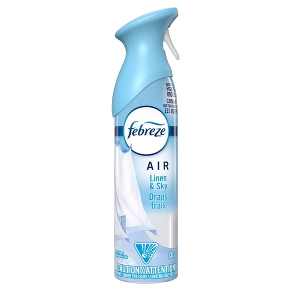 Assainisseur d’air en vaporisateur Febreze Air, éliminateur d’odeurs dans les pièces de la maison, Draps frais, 2 unités