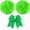 Green, variant on 3 Pcs Cheerleading Pom Poms and Large Cheerleader Hair Bow Metallic Cheer Supplies for Team Spirit Sports Dance Cheering