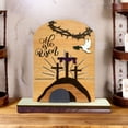 thumbnail image 4 of Empty Tomb Easter Scene for Christian Decoration,Empty Tomb Easter Scene and Cross Decoration,for Religious Display, Nativity Jesus Tomb Set for Home Office Tabletop Tray, Shelf Decor, 4 of 9