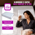 thumbnail image 2 of Almohada Media 3 Capas Con Memory Foam La Fabrica de Espuma Almohada 3 capas con MEMORY FOAM sin Funda, 2 of 5