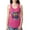 Raspberry, variant on Cute Cat | Dean Russo Art Animal Lover Ladies Racerback Tank Top, Hot Pink, X-Large