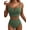 AE Mist Green, variant on Eytino Women's High Waisted Bikini Set V Wire Two Piece Swimsuit Tummy Control Full Coverage Bathing Suit Black M