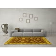 thumbnail image 3 of Ahgly Company Indoor Rectangle Abstract Yellow Modern Area Rugs, 2' x 3', 3 of 4