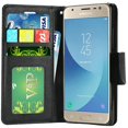 thumbnail image 2 of Wallet Case Kickstand Card Holder Magnetic Flap for Samsung Galaxy J3 J337 2018, Black, 2 of 5