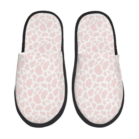 Balery Cow 1 Slient Indoor Furry Fleece Comfort House Shoes Soft Non-Slip Home Shoes Cotton slippers House Slippers-- Medium