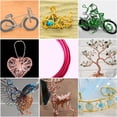 thumbnail image 4 of Cordon Métallique Couleurs Assorties Épaisseur Fils d'Aluminium Fonctionnement à la Folie Pratique à Installer Bricolage Résistant à la Rouille Résilience pour Artisanat Rose Foncé, 4 of 7