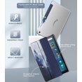thumbnail image 3 of Funda MoKo Slim de piel sintética con triple soporte para Fire Max 11, color gris, 3 of 8
