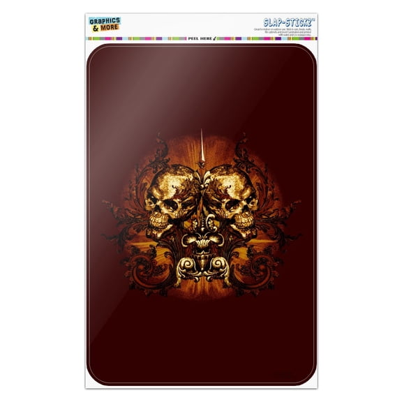 Victorian Skulls Biker Chopper Motorcycle Home Business Office Sign
