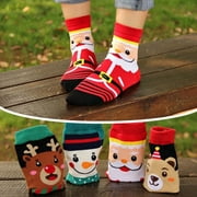 New Fashion Christmas Socks Gift Santa Claus Reindeer Snowman Hosiery Cute Winter Warm Socks