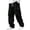 Black #40, variant on WJOSBXT Corduroy Pants Men Baggy Cargo Pants 2026 Wide Leg Drawstring Joggers Relaxed Fit Loose Big and Tall Elastic Waist Athletic Trousers XL