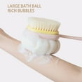 thumbnail image 5 of Exfoliating Body Scrubber - Dry Brushing Body Back Scratcher Brush for Shower, 35Cm/13.78In Lenth Shower Brush Long Handle with Stiff And Soft Bristles (1Pc), 5 of 6