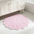 thumbnail image 6 of Tuvgenk Bathroom Rugs Pink Cute Water Absorbent Bathroom Mats Nonslip Curved Quick Dry Flower Small, 6 of 6