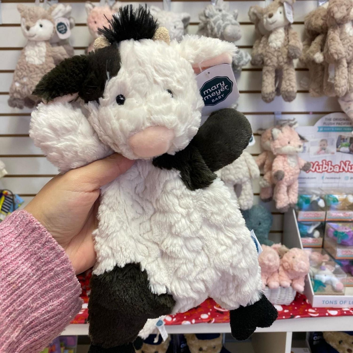 Mary Meyer Baby Putty Nursery Lovey, Soft Toy, Cow Security