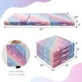 MeMoreCool Foldable Floor Mattress for Kids, Coloful Glow in The Dark