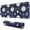 Dark Blue Sun, variant on Long Mouse Pads for Desk,Dark Blue Sun Moon Star Pattern Desk Mats on Top Of Desks, Desk Mouse Pad Extra Large with 3mm Non-Slip Base and Stitched Edge for Gaming,Office,Work,Home 31.5"x11.8"