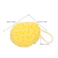 thumbnail image 2 of EXHUMKY 4Ud Puff De Amarillo Con Material Panal Suave Para Limpieza Y Exfoliación Corporal, 2 of 7