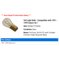 thumbnail image 2 of Brake Light Bulb - Compatible with 1991 - 1999 Saturn SL1 1992 1993 1994 1995 1996 1997 1998, 2 of 2