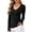Black, variant on JYLFC Long Sleeve Tops for Women Round Neck Long Slim Fit T-shirts, Black XL